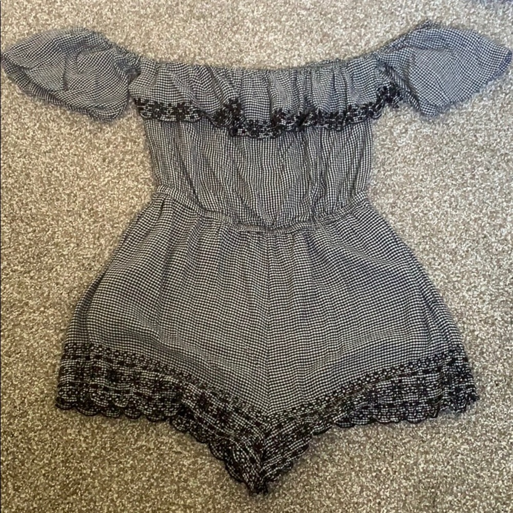 Black and White Romper